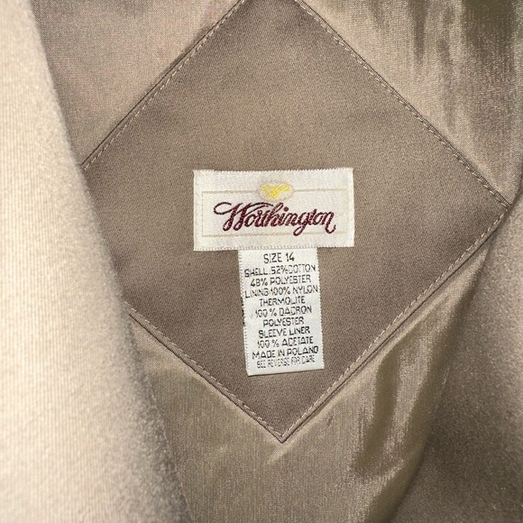 Beige Worthington Trench Coat - Picture 2 of 5